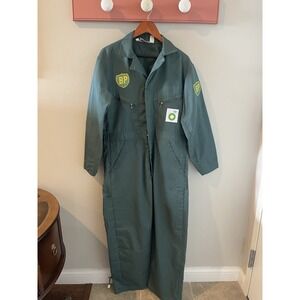 Coveralls Dickies Farm wear British Petroleum Green Vintage Patches 42 Reg